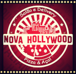 Logotipo Nova Hollywood Pizza e Açai